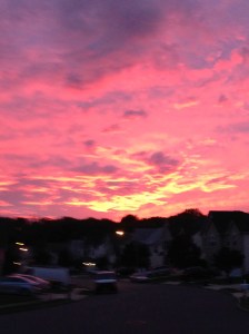 The sky this evening